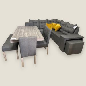 Volta y Adana 4 sillas con banca